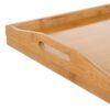 Bambu frukostbricka med fällbara ben – 73 × 31 × 21 cm