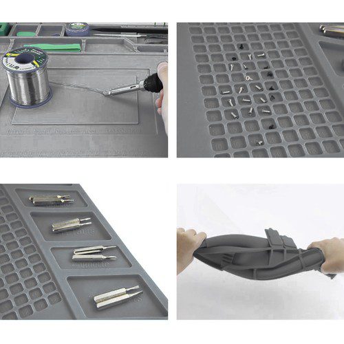 Silikonmatta 30×40 cm – värmetålig reparationsmatta för elektronik