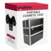 XL Sminkväska i Metall – Svart Makeupväska 35 × 24,5 × 42,5 cm