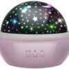 Stjärnhimmel- och havsprojektor 2-i-1 – nattlampa med rotation (Rosa)
