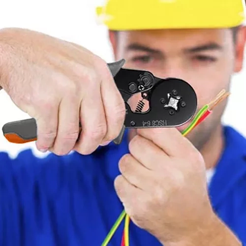 Pressverktyg för kabeländhylsor 0,25–10 mm² – inkl. 500 kabelskor