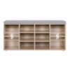 Skobänk i Ek-Grå – 104 x 30 x 48 cm med Skoförvaring