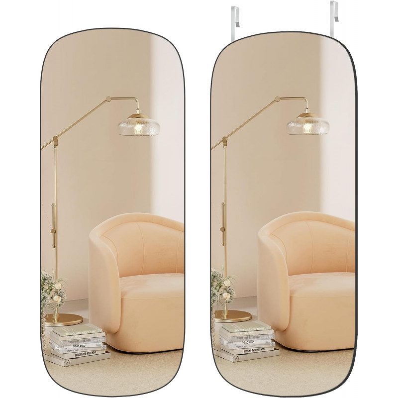 Spegel 120 x 47 cm – Montering på Dörr eller Vägg