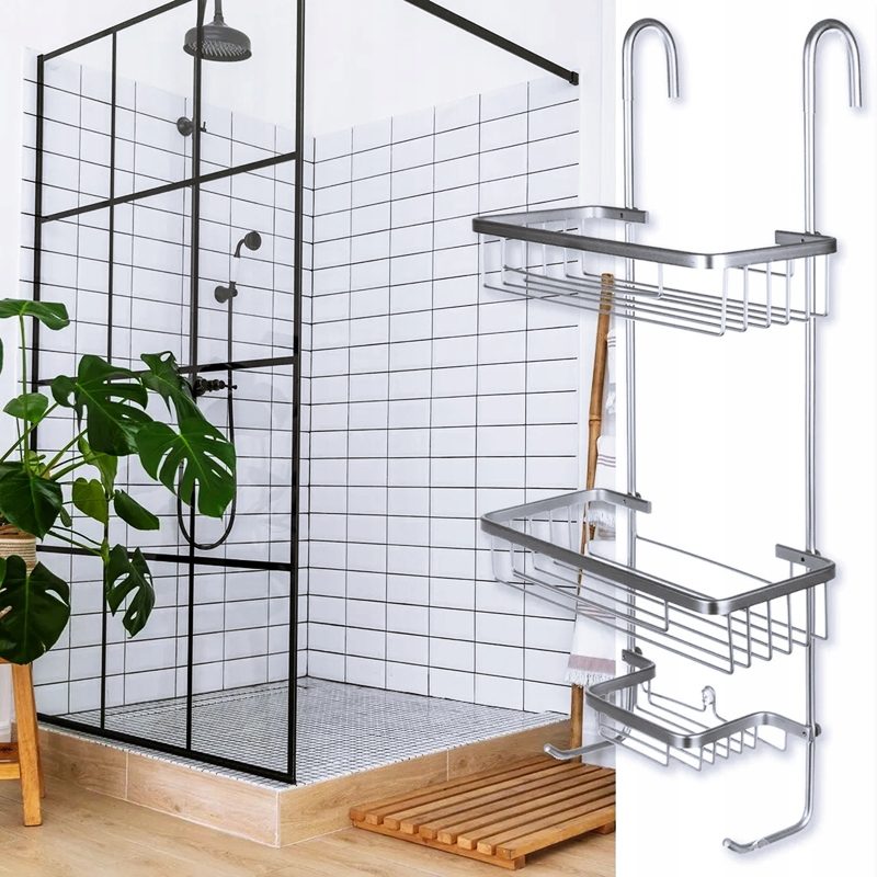 Stabil och rostfri duschhylla – maximera förvaringen i duschen