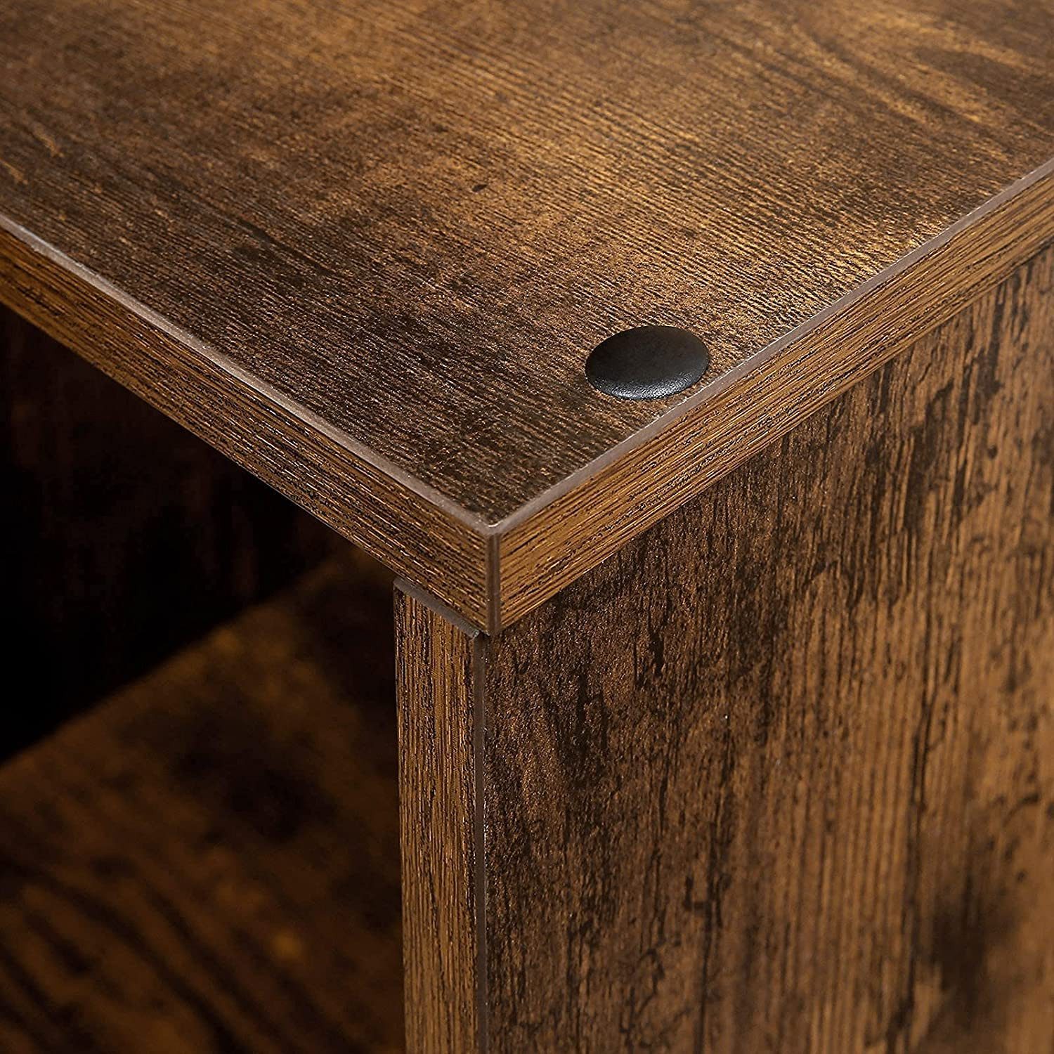 Steg Bokhylla med 10 Fack Rumsavdelare Vintage brun