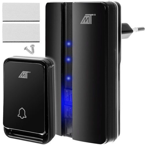 Trådlös Vattentät Dörrklocka IP44 - Svart